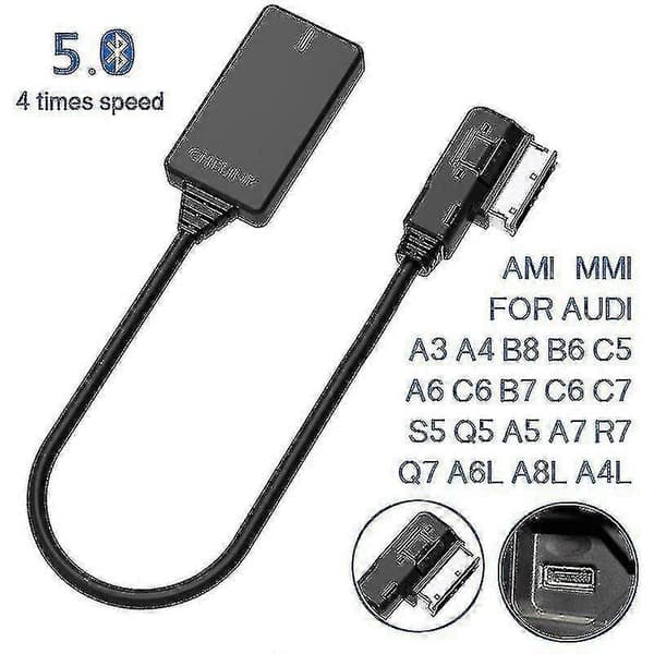 Ami Mmi Mdi Langaton Aux Bluetooth-sovitinkaapeli Äänimusiikki Auto Bluetooth Yhteensopiva A3 A4 B8 B6 Q5 A5 A:n kanssa