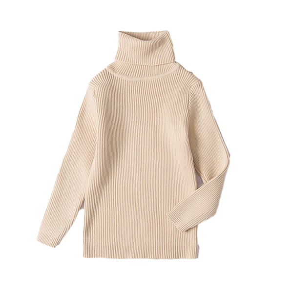 Vinterturtleneck i bomull för barn med godisfärger