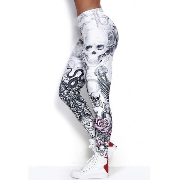 Trykte Leggings for Kvinner Halloween Leggings Halloween Kostyme Leggings Stretch Morsomme Løpebukser Tights Trenings Leggings Bukser