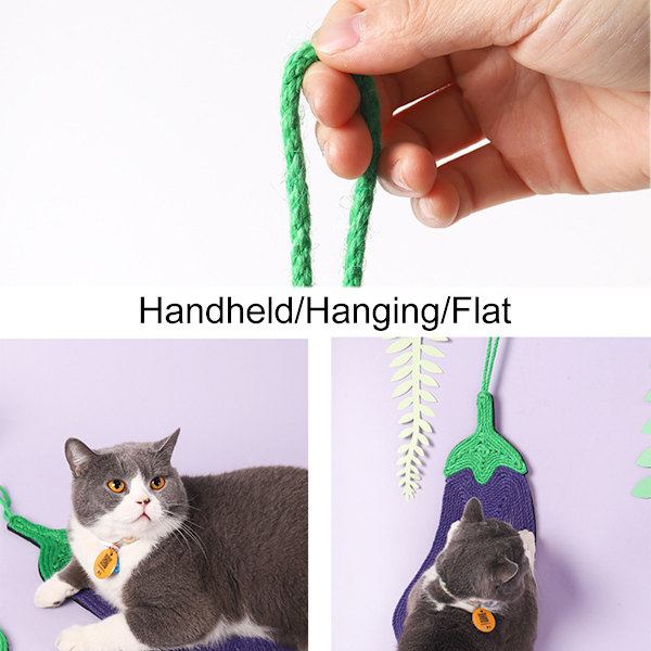 1 st tvåfärgad sisal kattklösbräda Hängande kattklösbräda husdjursleksak