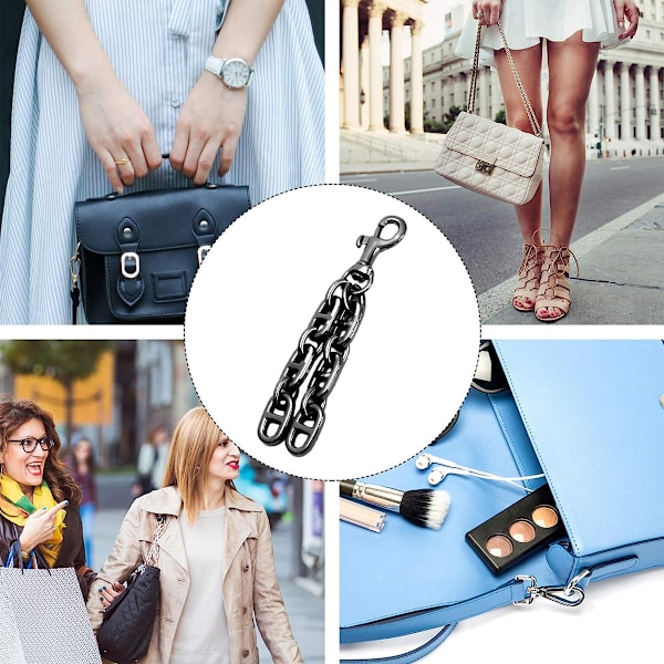 Metallkedja för Handväska, Förlängare för Tillbehör Charm, Längre Axelrem för Crossbody Handväskor