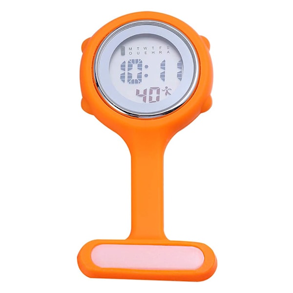 Elektronisk Multifunktionell Sjuksköterske Klocka Silikon Sjuksköterske Klocka Luminous Alarm Chronograph Digital Bröstklocka