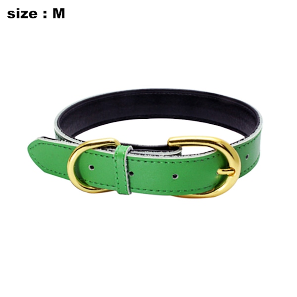Rullat läder hundhalsband hållbart runt rep halsband är lämpligt för små och medelstora hundar,