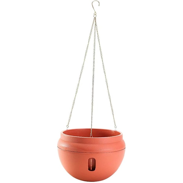 Hängande självvattnande kruka i skålform, stark plastblomkruka, kreativ vattenförvaring och frisläppande kruka, inomhus och utomhus