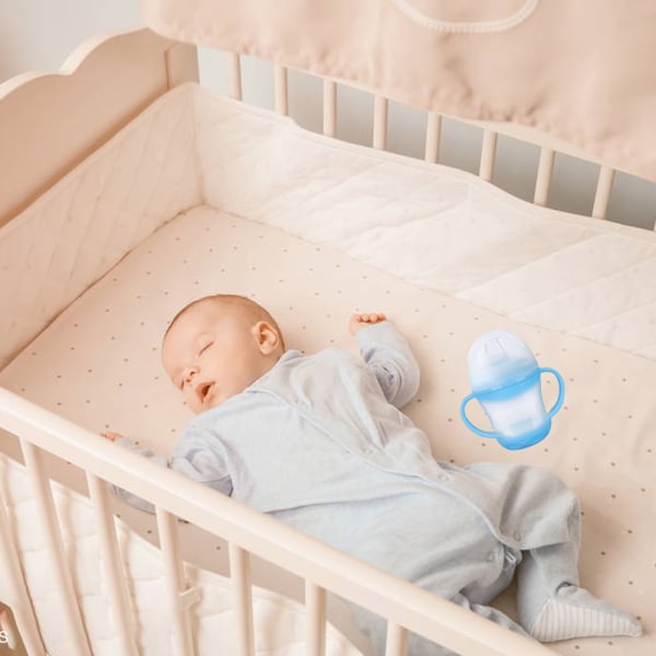 Stråkopper Spildsikre Babyflasker Toddler Kopper Børns Vandflaske Kopper til Småbørn Lækagesikre Vandkopper