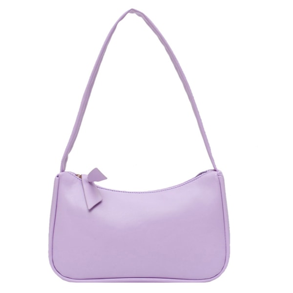 Retro Baguetteväska En axelhandväska Konstläder Underarmväska Dam Crossbody Väska