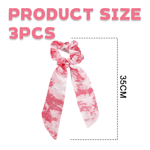 3 kpl Hiussolmioita Naisille Solmittu Joustava Hiusnauha Satiini Hiusnauha Scrunchie