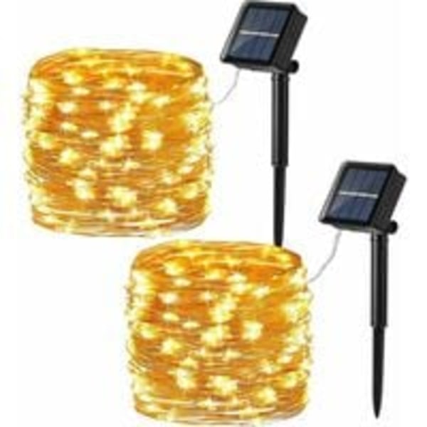 Christmas Solar String, 22m200led Solar String Light Outdoor Christmas Tree Light 8 lägen Inomhus Trädgård Uteplats Bröllop Födelsedag Vattentät Dekorativt