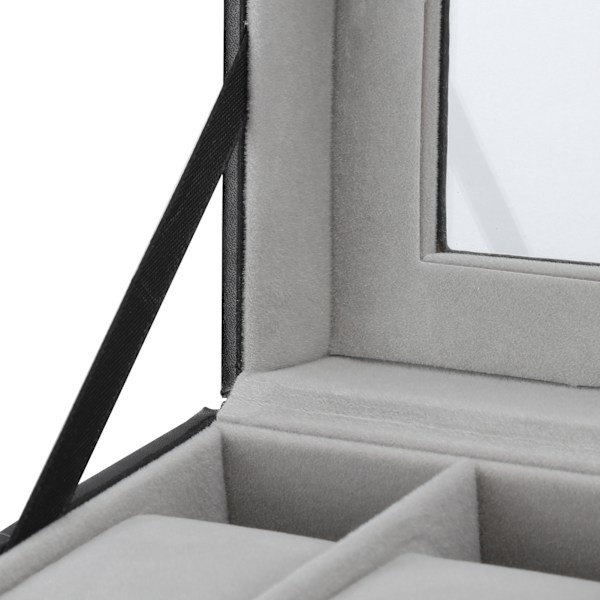 Urklocka Box Organizer Display Delikat 6 Rutor Lyxig Väska Smycken Display Förvaring Väska