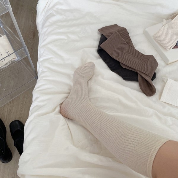 Lightweight breathable cotton round socks, stockings