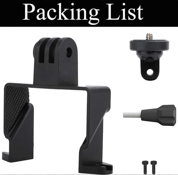 Kameramontering til DJI Avata, til Action Camera Holder Adapter Tilbehør, til DJI Avata/DJI Action 2/Insta360 Go 2/Insta360 Go