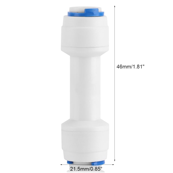 5 stk 1/4\" Hurtigkobling Sjekkventil for Rent Vann Omvendt Osmose System (蓝)