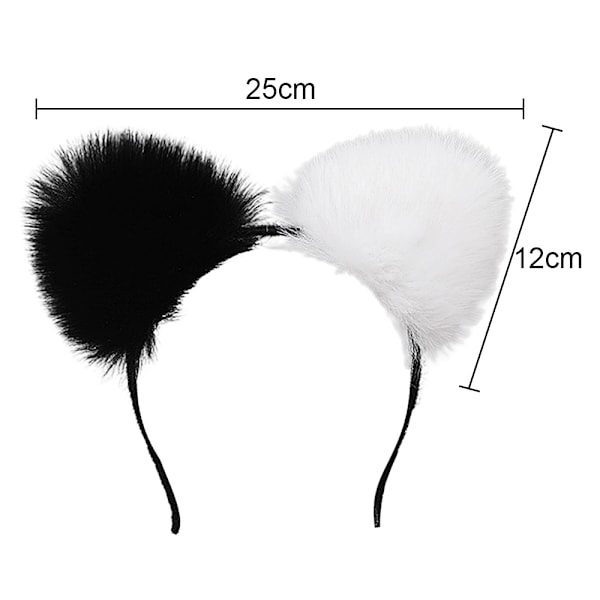 Flicköron Hårband för Flickor och Kvinnor, Fluffigt Sött Pälsliknande Hårband för Julfest