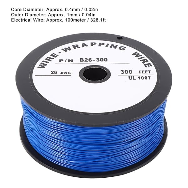 UL1007 Elektrisk Tråd Koppling Kabel Linje Flygplan Tennbelagd Koppar 100 Meter 26AWG
