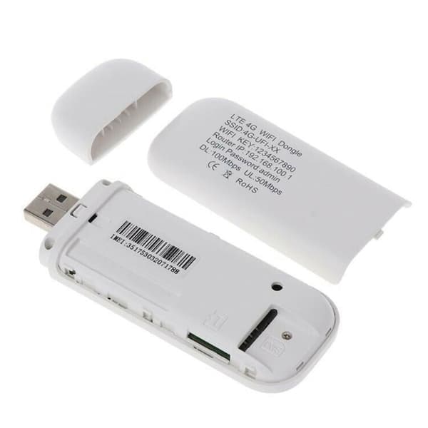 4G Unlocked USB Modem Mobile Wireless Router WiFi Hotspot SIM Card Slot White