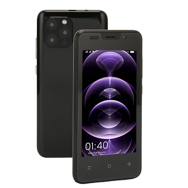 IP13 Pro 4,66 tum HD-skärm Mobiltelefon Dual SIM Dual Standby Ultratunn Smartphone med Ansiktsigenkänning RAM 2GB ROM 32GB Svart