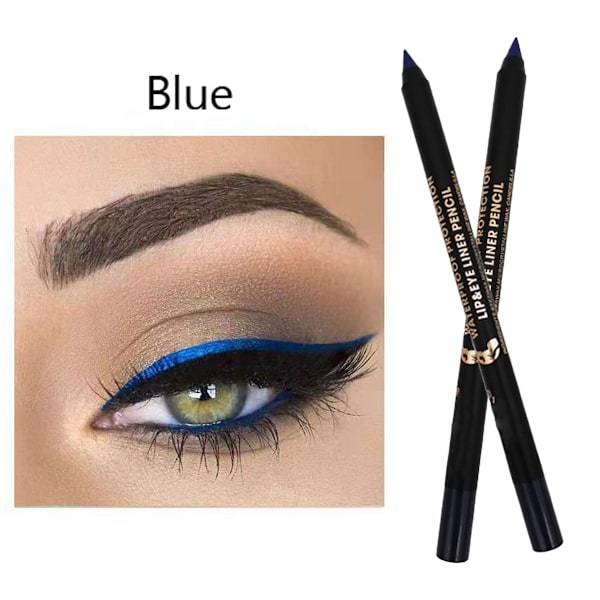Gel Eyeliner Penne, Langvarig Spidsbar Eyelinerblyant, Glider på Glatte Gelpigmenter, Vandfast, 1 Stk