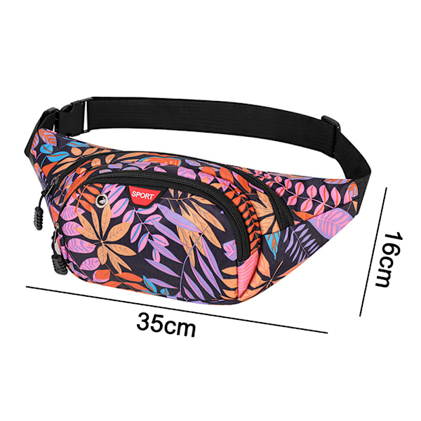Midjeväsk Running Vandring Cykling Sport Casual Utomhus Resa Crossbody Ryggsäck för Män & Kvinnor