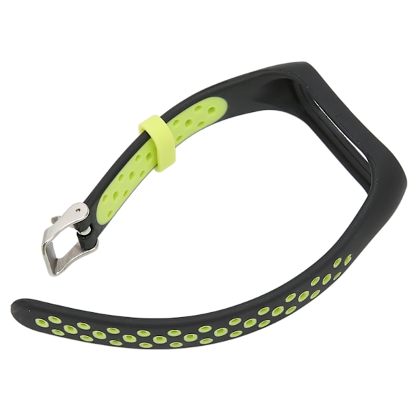 Smart Armband Smartwatch Armband Loop Armband Strap Tvåfärgad Anti-Förlust för Xiaomi Mi Band 6 5 NFC (Svart Grön)