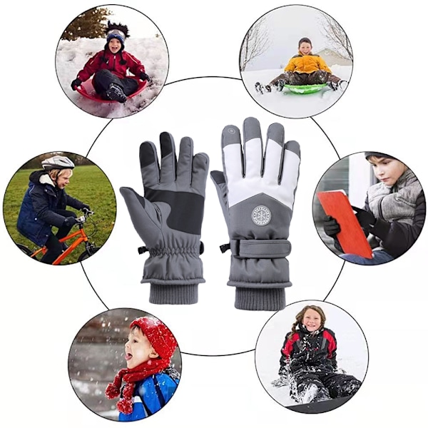 Skidhandskar för män och kvinnor, sportcykling, utomhus, vindtäta och fleecefodrade, varma