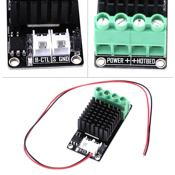 3D-skrivare 30A Stor Ström Mini Uppvärmningskontroll MKS MOSFET MOS Modul för Uppvärmningsbädd Extruder