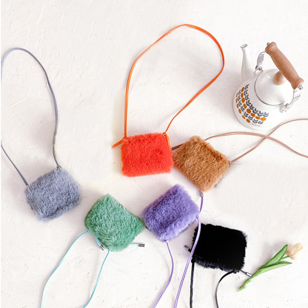 Plys Blød Crossbody Taske til Piger