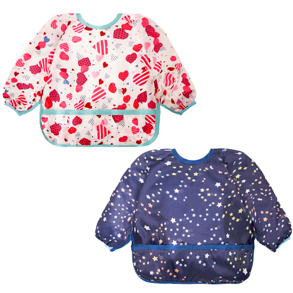 Långärmade Babysalladar, Spädbarnssalladar För Att Äta, Plast Salladar, Babysalladar, Avvänjningssallader, Smock Salladar