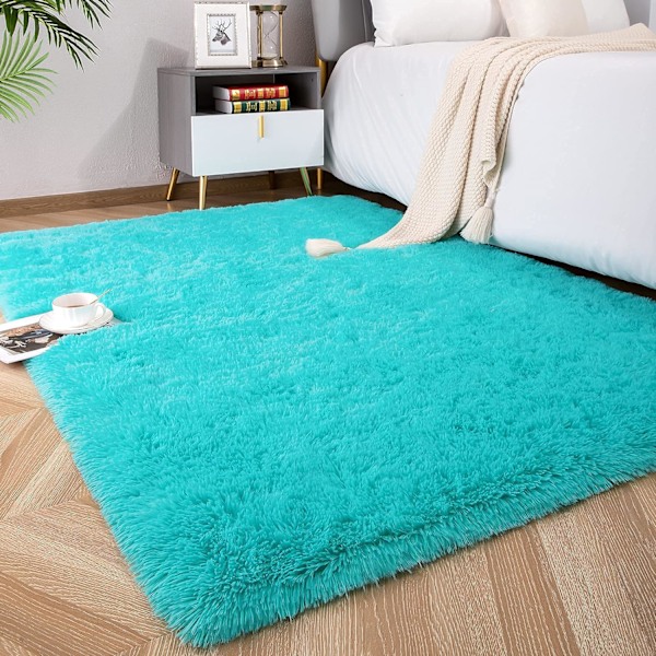Mjuka och fluffiga mattor för sovrum, barnrum, plysch, luddiga barnrumsmattor, fluffiga mattor för pojkar och flickor, college-sovsal, luddiga mattor, vardagsrum, hem