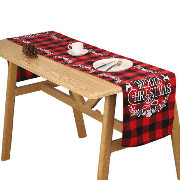 Christmas Table Runner Burlap Rustic Christmas Runner for Table