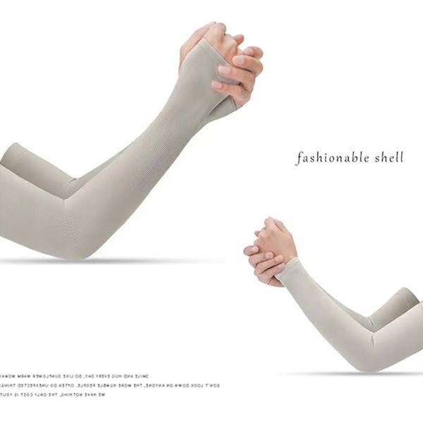 Universella UV-ärmkylare i issilke för män och kvinnor