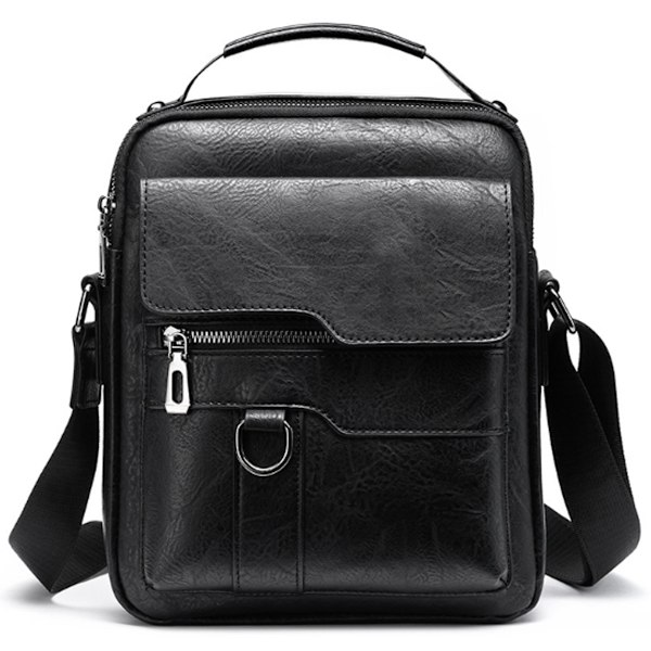 Liten axelväska för män i läder, crossbody, handväska, portfölj, messenger, reseväskor för iPad 9,7\", arbete, kontor, affärer, crossbody-väska