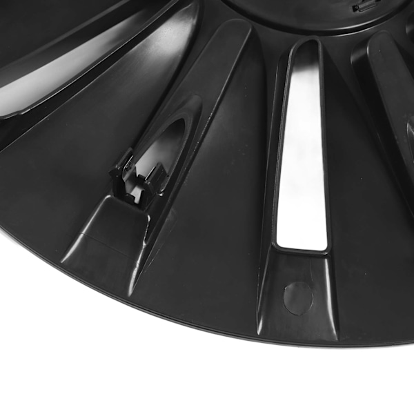 4 stk Navkapsel Deksel Glans Svart Stilig Slitesterk Sterk Beskyttelse Erstatning for Tesla Model Y
