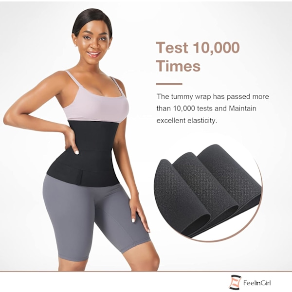 Talje-træner til kvinder Sauna Trimmer Bælte Mave Wrap Plus Size