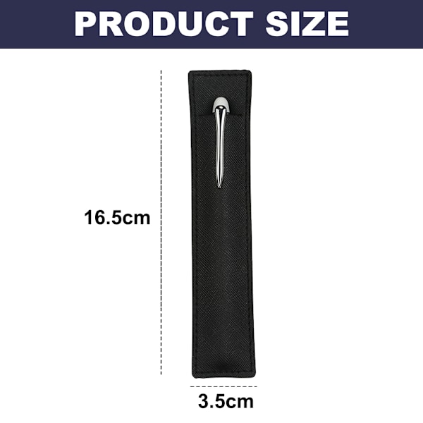 10 st läderpennfodral, enkel fontänpennfodral, mjuk pennfodral för män och kvinnor, 16,5*3,5cm/16,5*4cm