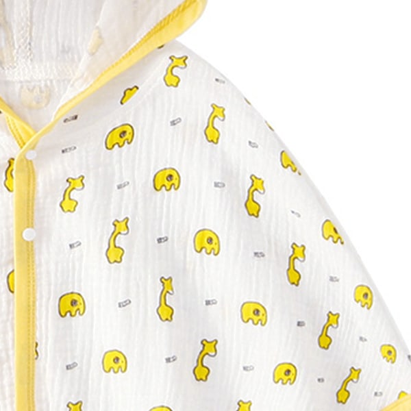 Baby Kappe Kappe Sommer Åndbar Hætte Blære Crepe Solbeskyttelse Baby Kappe til Småbørn L Længde 15in