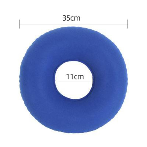 Uppblåsbar Donutkudde / Doughnutkudde med Pump & Resväska - Ländstöd för Hemorrojder, Graviditet, Sittbensvärk, Användning i Hemmet