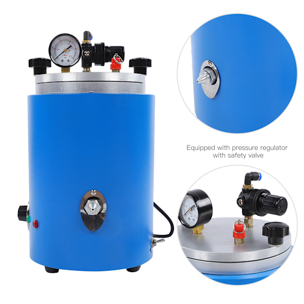 Vaxgjutningsmaskin Formning Runda Vakuumvaxning Injektion Automatisk 2.5L 350WEU Stickkontakt 220V