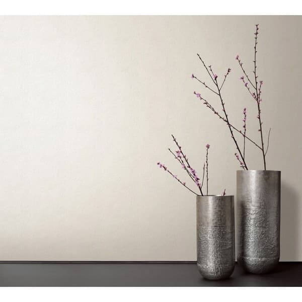 Textured white non-woven wallpaper 0.53 x 10 m - plaster effect, paste the wall