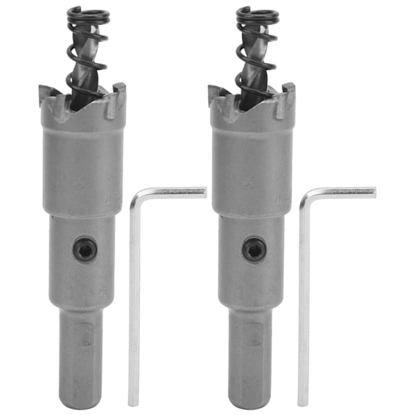 2-pack Karbidhålsågningssats för metalltjocka plattor Industritillbehör φ17,5 mm
