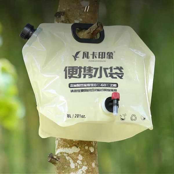 Foldable Water Container | 8L Camping Water Dispenser - Portable Camping Water Container for Camping, Backpacking, Picnic, Hiking