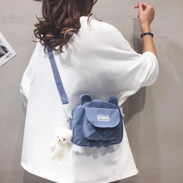 Messenger Kitty Taske Skuldertaske HVID Hvid