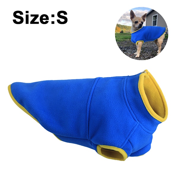 Fleeceväst för hundar i kallt väder, halv dragkedja, pullover, valps tröja, vintervarm kappa, kläder