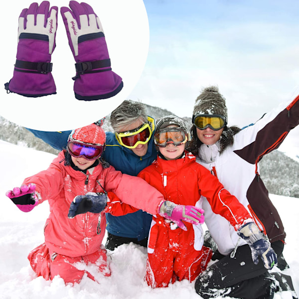 Tjocka Varma Vantar Vinter Skidvantar Dam Mittens