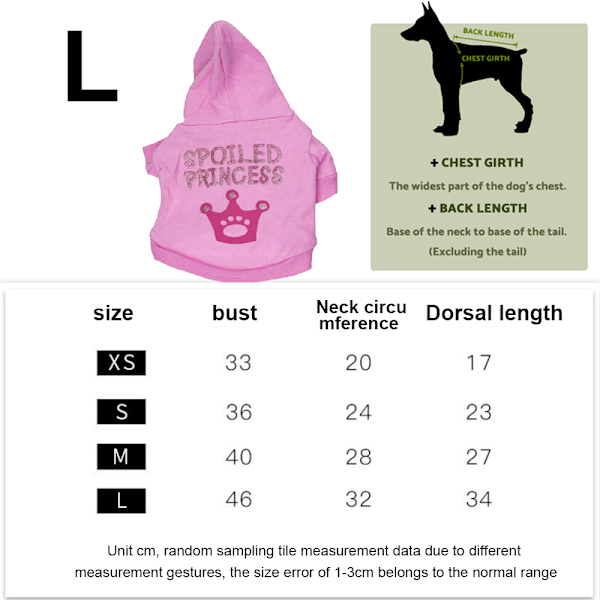 Hundeprinsesse Hundetrøje Hvalpe Hoodie Piger Hundetrøjer Krone Pige Hundetøj Lille Hund Pige Tøj