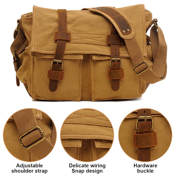 Herrar Canvas En axel väska Crossbody väska herr casual väska Herrväska