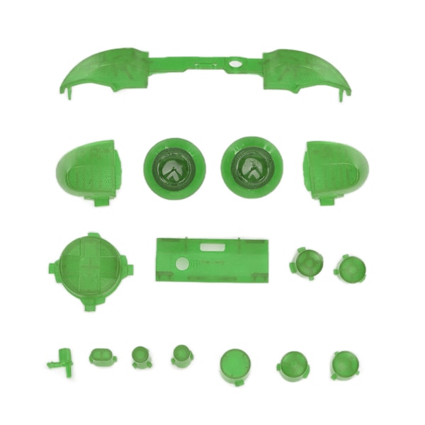 Full Buttons Mod Kits Trigger Full Trigger Modul Set för XBOX Series X för XBOX Series S Kontroller Transparent Grön