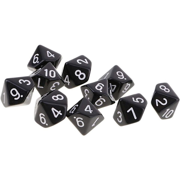10 st Polyhedriska Tärningar Tärningsspel Tärningar för DND RPG Brädspel Kortspel Digitala Tärningar Dungeons and Dragons Tärningar