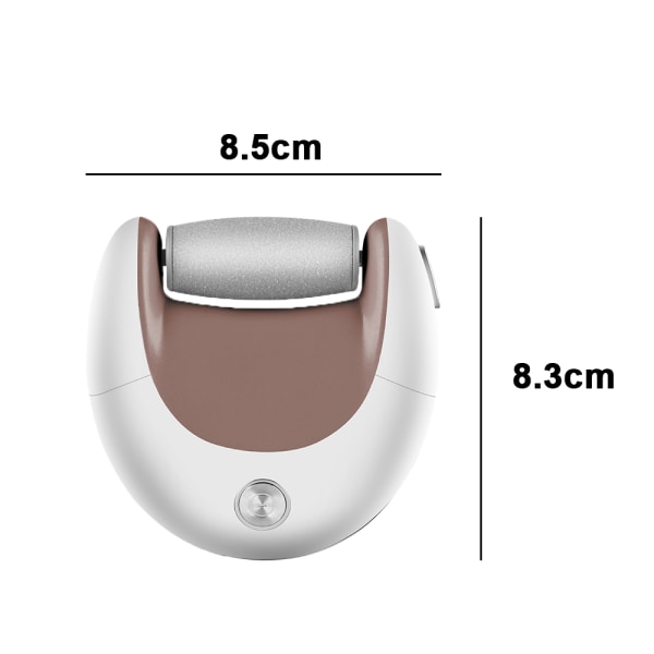 Fotfil for fjerning av hard hud og liktorner, Bærbar Elektronisk Eksfoliator