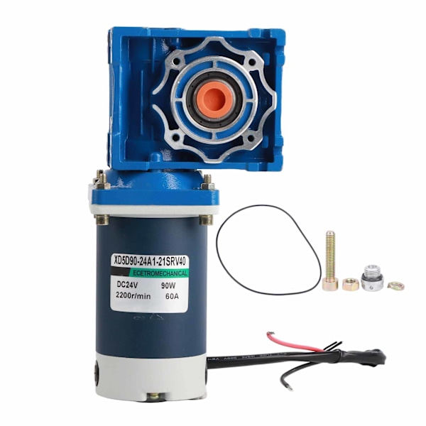 Snekkegirsmotor i rustfritt stål 90W 2200 o/min XD5D90-24A121SRV-RV40 Reduseringsforhold DC24V(60 )