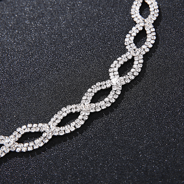 Mote Rhinestone Hodebånd Krone For Første Kommunion, Bryllup, Pageant